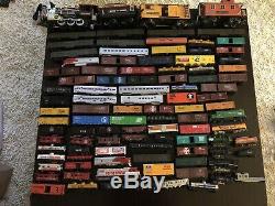 100+ Huge Vintage Toy Train Set Lot, Mixed Gauges, Tracks, And Much More