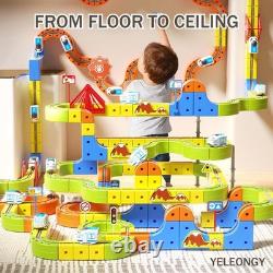 121PCS Trackfusion Magnetic Monorail -Magnetic Train Set for Kids Ages 4-8, Rail