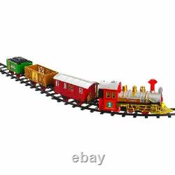12pc Christmas Train Set Track Deluxe Musical Sound Light Around Tree Decoration