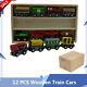 12pc Wooden Toy Train Cars Set Classic Children Kids Play Compatible Other Track