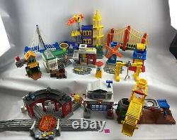 150+ GeoTrax Fisher Price Train Set Track Lot Briidges Buildings Control DVDs