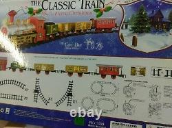 16pc Christmas Train Set Track Musical Sound Lights Around Tree Decoration Santa