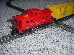 1960's American Flyer double loop train set complete with track and transformer