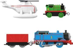 2.5 Ft Tall Toy Track Set with Trains & Cranes