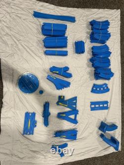 250+ Pc. Blue Train Track Lot TOMY Trackmaster Thomas & Friends