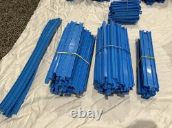 250+ Pc. Blue Train Track Lot TOMY Trackmaster Thomas & Friends
