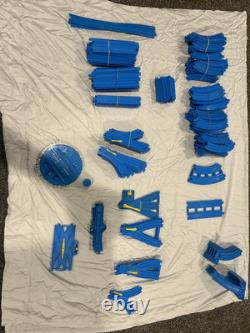 250+ Pc. Blue Train Track Lot TOMY Trackmaster Thomas & Friends