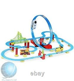 360° Rail Train Play set, High Speed Roller Coaster Battery Operated Fast Track