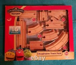 4 sets Chuggington Trains Wooden Railway Double-Decker Roundhouse & Track Packs