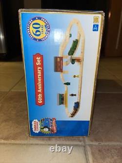 60th ANNIVERSARY THOMAS FRIENDS WOODEN RAILWAY Train SET! NEW