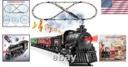 Alloy Train Set with Multiple Track Configurations, Lights & Sound for Ages 4-10