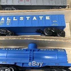 Allstate Marx Sears 60's Train Set 9624, Locomotive Track Cars-Untested As-is