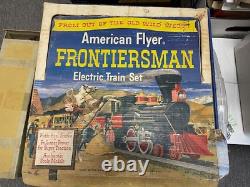 American Flyer Franklin Frontiersman Train Set Transformer Tracks in Box