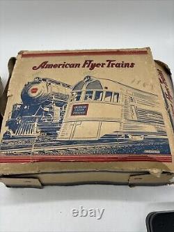 American Flyer Wind Up Train Set Train No 805 -3 Cars 9 Pieces Of Track Orig Box