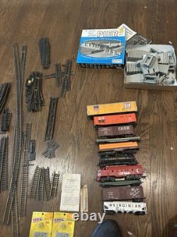 Antique Model Train Set Including 10 Trains And Track set With 150+ Pieces