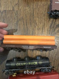 Antique Model Train Set Including 10 Trains And Track set With 150+ Pieces