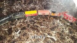 Antique Vintage 6 Piece Train Set With Track And Switch 1940s