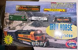 Athearn The Iron Horse Xpress HO Train Set Complete Track Transformer In Box