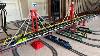 Awesome Lego Train Set With Huge Lego Bridge Passenger U0026 Cargo Trains
