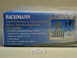 BACHMANN N SCALE POINT TO POINT REVERSING TRACK SET train trolley bump go 44847