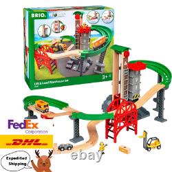 BRIO World 33887 Warehouse Rail Set Train Toy Wooden Track 33887