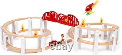 BRIO World 36114 Mega Spiral Set Wooden Railway Multi-Level Track Toy Train Set