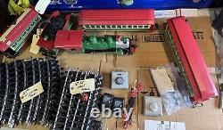 Bachman 90054 G Christmas Train And Trolley Sets 1990 With 400 Ft Of Track