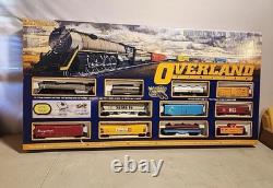 Bachman Overland Limited HO Train Set 00614 with Steam 4-8-4 Locomotive & EZ Track