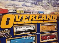 Bachman Overland Limited HO Train Set 00614 with Steam 4-8-4 Locomotive & EZ Track