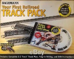 Bachman Silver Nickle HO First Track Pack 45 Piece Set & Tech 3 Train Controller