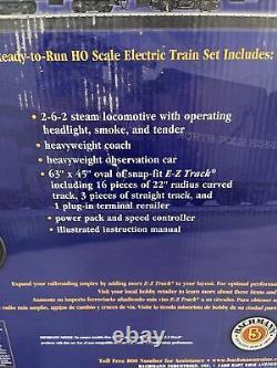 Bachmann 00751 North Pole Express Electric Train Set with E-Z Track HO Scale nib