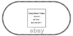 Bachmann E-Z Track HO Scale Oval #11 Basic Train Track Set 44 X 89