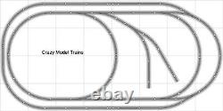 Bachmann E-Z Track Train Layout #005D Train Set HO Scale 4' X 8' DCC Switches