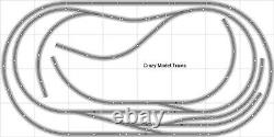 Bachmann E-Z Track Train Layout #010 Train Set HO Scale 4' X 8' Wire Switches