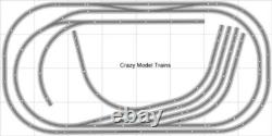 Bachmann E-Z Track Train Layout #011D Train Set HO Scale 4' X 8' DCC Switches Bachmann E-Z Track Train Layout #011D Train Set HO Scale 4' X 8' DCC Switches