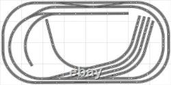 Bachmann E-Z Track Train Layout #011D Train Set HO Scale 4' X 8' DCC Switches