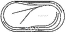 Bachmann E-Z Track Train Layout #015 Train Set HO Scale 4' X 8' Wire Switches