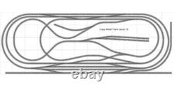 Bachmann E-Z Track Train Layout #035 Train Set HO Scale 5' X 14' Wire Switches