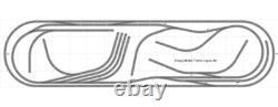 Bachmann E-Z Track Train Layout #046D Train Set HO Scale 5' X 16' DCC Switches