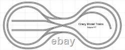 Bachmann E-Z Track Train Layout #047 Train Set HO Scale 4' X 10' Wire Switches