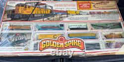 Bachmann Golden Spike HO Electric Train Set, Vintage & Sealed. 100+ piece 40-175