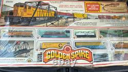 Bachmann Golden Spike HO Electric Train Set, Vintage & Sealed. 100+ piece 40-175