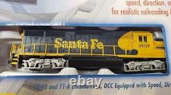 Bachmann Ho Santa Fe Digital Commander Diesel Train Set DCC Gauge Bac00501-used