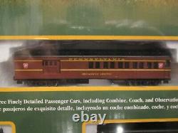 Bachmann N Scale Broadway Limited Prr Train Set Engine/3 Cars/track/power
