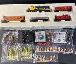 Bachmann Rail King Santa Fe EMD GP40 HO Scale Electric Train Set #00657 Open Box