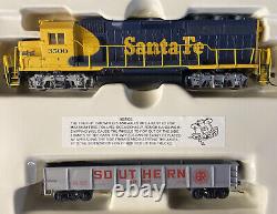 Bachmann Rail King Santa Fe EMD GP40 HO Scale Electric Train Set #00657 Open Box