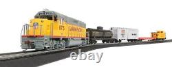 Bachmann-Track King Train Set Standard DC - Union Pacific EMD GP40, 4 Cars, W