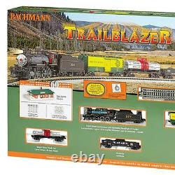 Bachmann Trains N Scale Trailblazer Electric Model Locomotive Train Set with Track