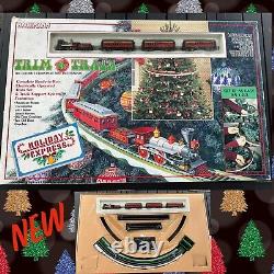 Bachmann Trim-A-Train Holiday Express N Scale Train Christmas Set TRACK POWER