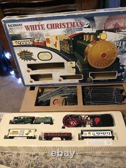 Bachmann White Christmas Express Train Set HO Scale E-Z Track Model 00609